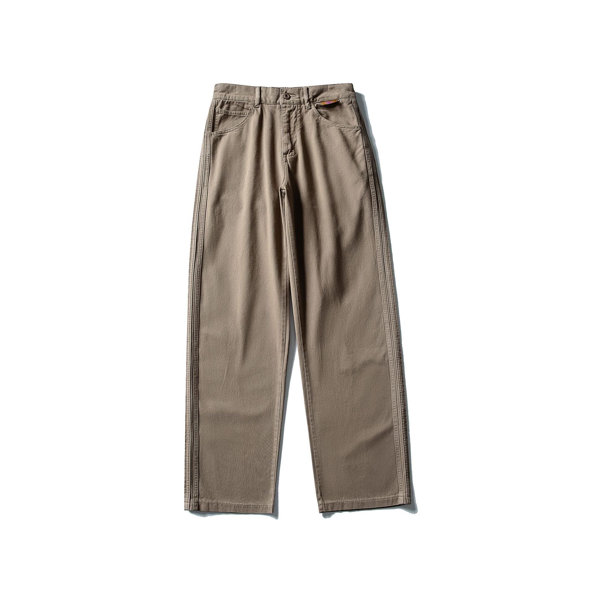 Washed Distressed Stitching Loose Drape Casual Pants for Men