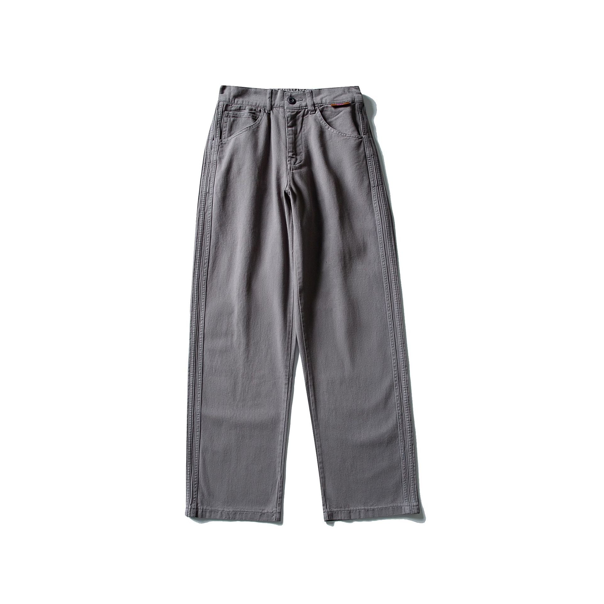 Washed Distressed Stitching Loose Drape Casual Pants for Men