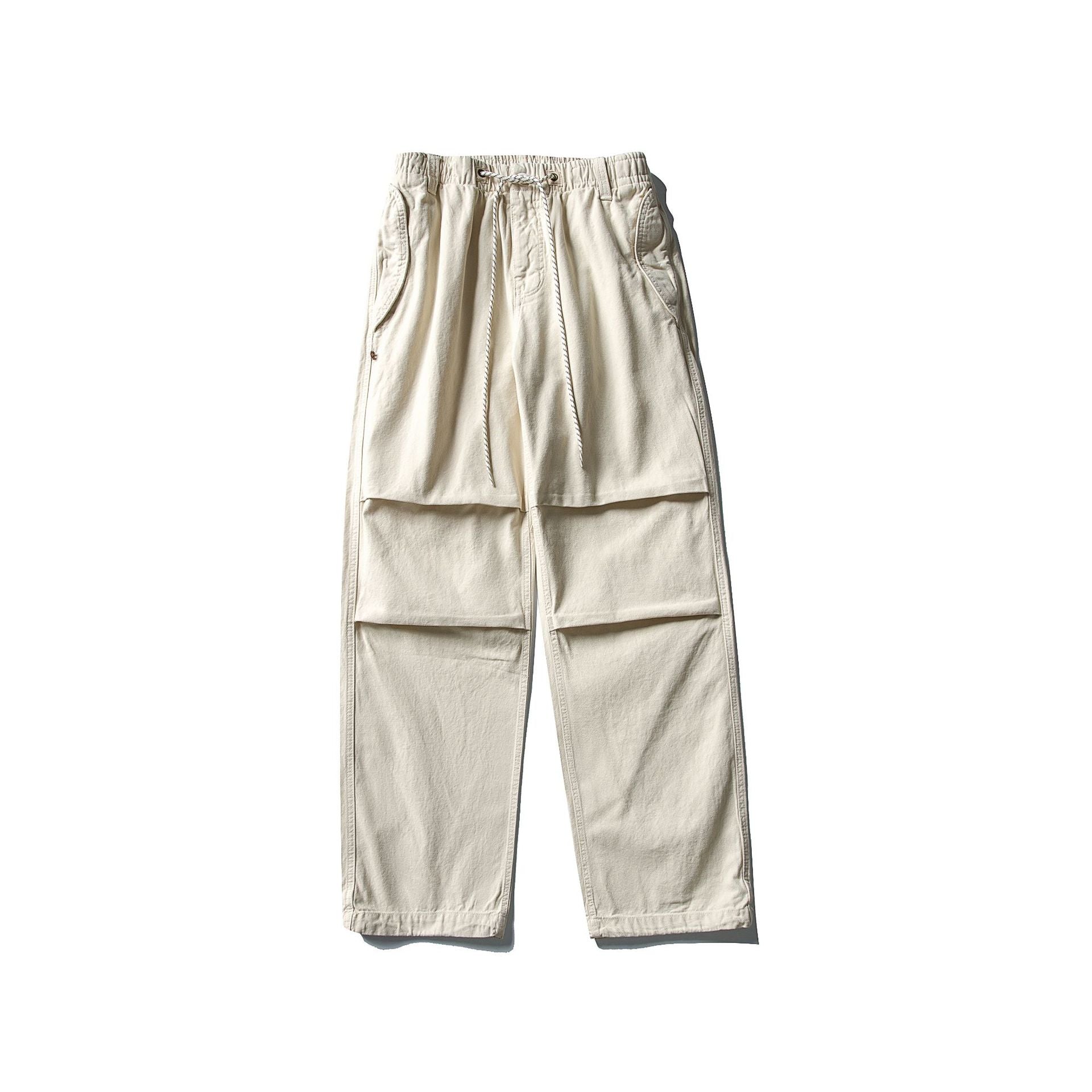 Casual Washed Cargo Pants Men Loose Straight Leg Paratrooper Pants